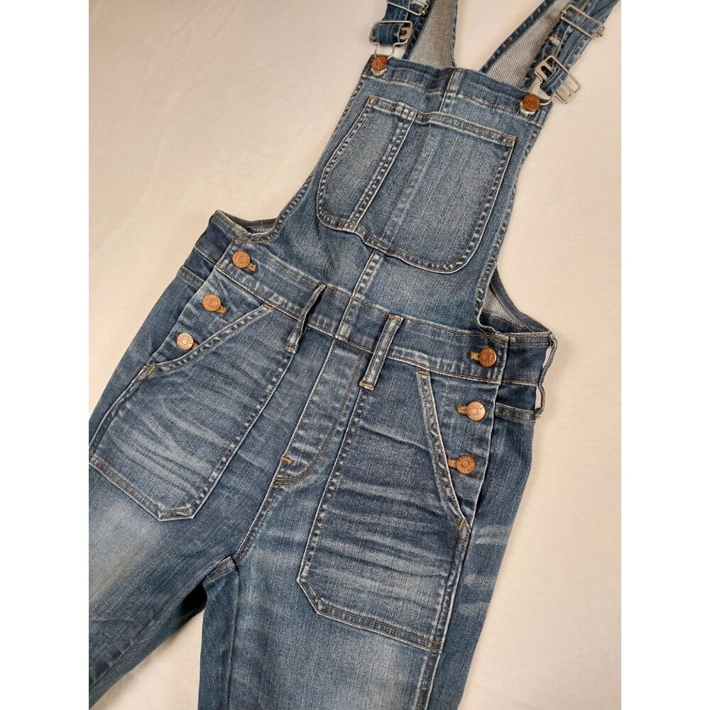 Madewell Skinny Denim Overalls Womens XS Adjustable Coveralls - Picture 7 of 16